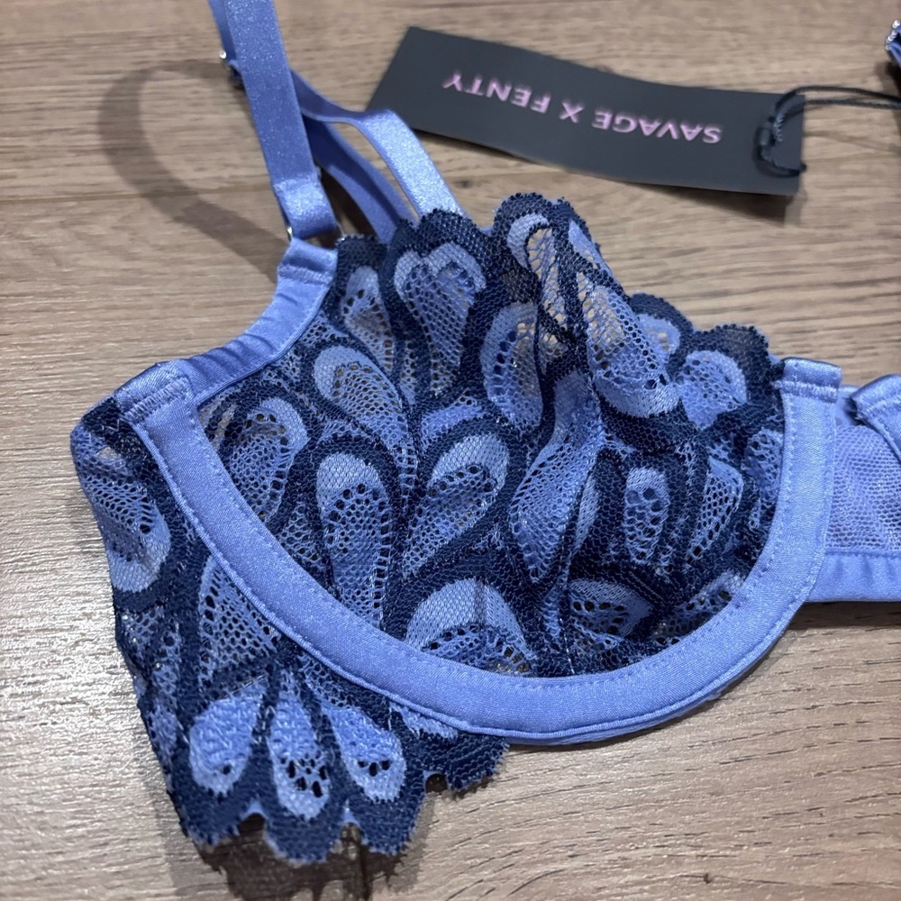 NWT Savage Not Sorry Unlined Lace Balconette Bra 30A - Picture 8 of 8